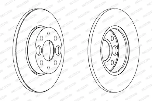 спирачен диск FERODO DDF219