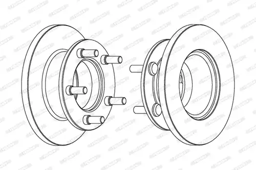 спирачен диск FERODO DDF225