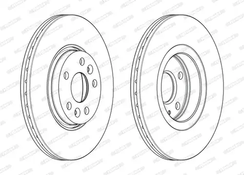 спирачен диск FERODO DDF2266