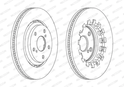 спирачен диск FERODO DDF2269C