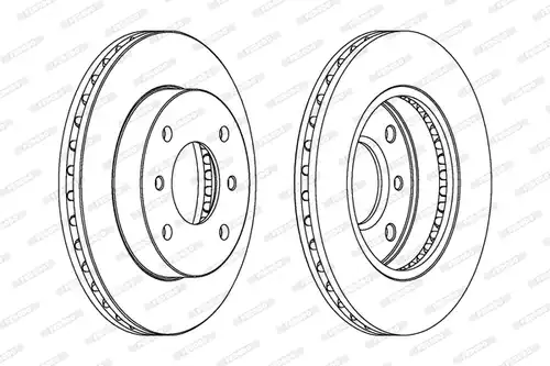 спирачен диск FERODO DDF234