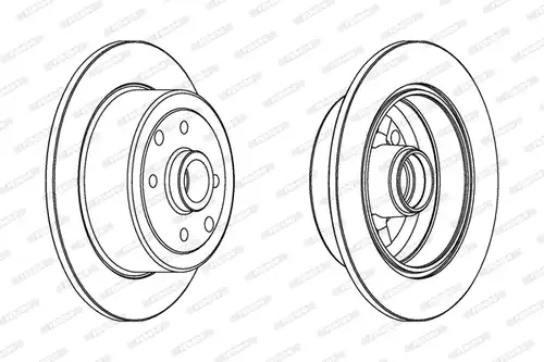 спирачен диск FERODO DDF242