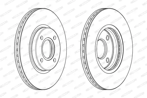 спирачен диск FERODO DDF2461C