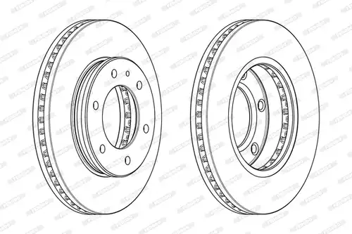 спирачен диск FERODO DDF2462C-1