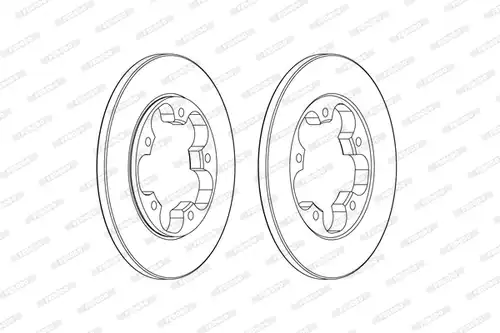 спирачен диск FERODO DDF2484C