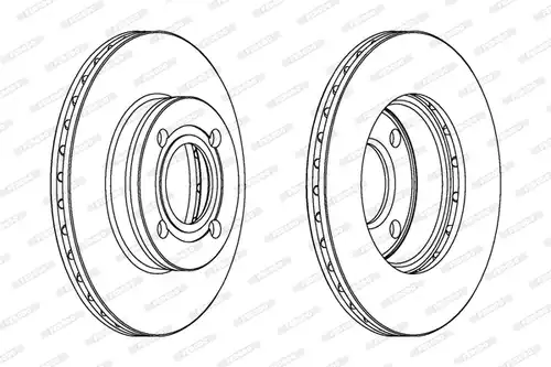 спирачен диск FERODO DDF256