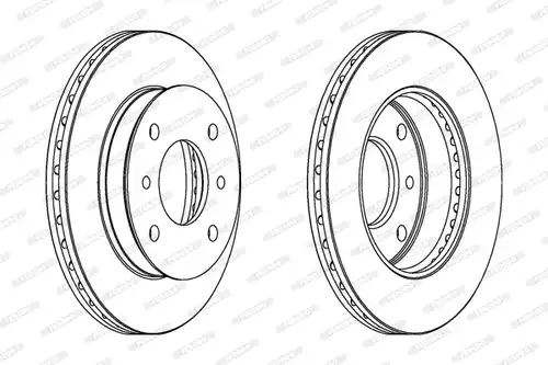 спирачен диск FERODO DDF259