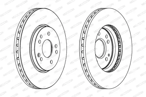 спирачен диск FERODO DDF268