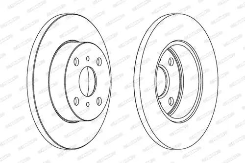 спирачен диск FERODO DDF279