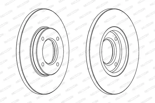 спирачен диск FERODO DDF282