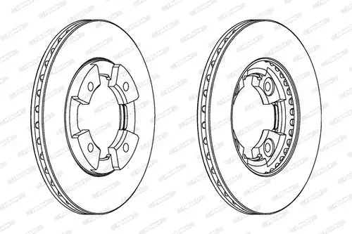 спирачен диск FERODO DDF290