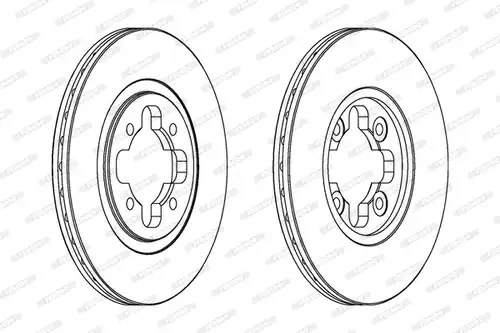 спирачен диск FERODO DDF291
