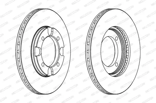 спирачен диск FERODO DDF293