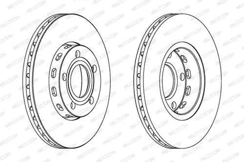 спирачен диск FERODO DDF311