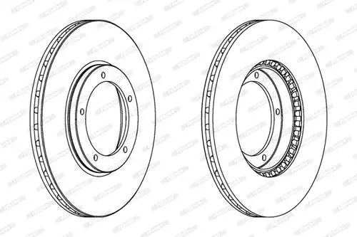 спирачен диск FERODO DDF312