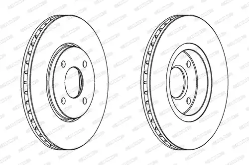 спирачен диск FERODO DDF337