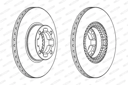 спирачен диск FERODO DDF341