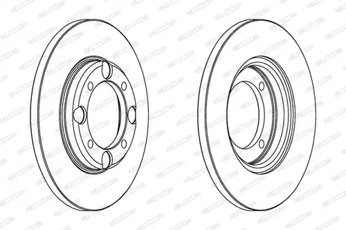 спирачен диск FERODO DDF343