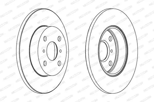 спирачен диск FERODO DDF346