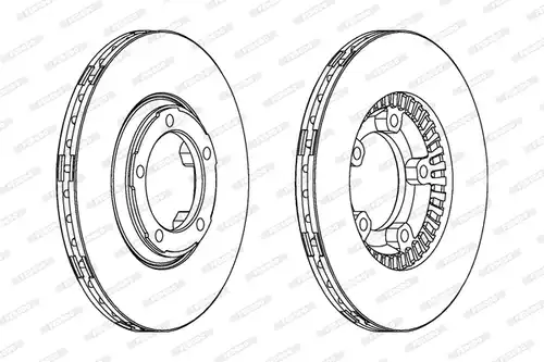 спирачен диск FERODO DDF349