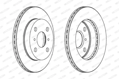 спирачен диск FERODO DDF350
