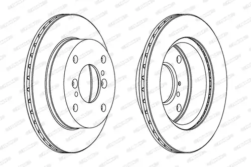 спирачен диск FERODO DDF352