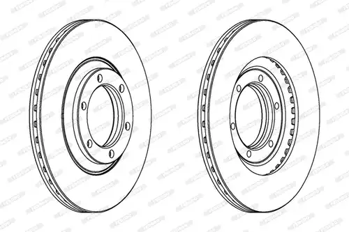 спирачен диск FERODO DDF356