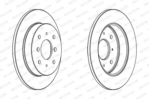 спирачен диск FERODO DDF360