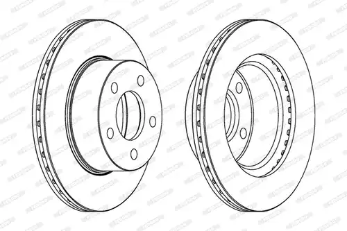 спирачен диск FERODO DDF367