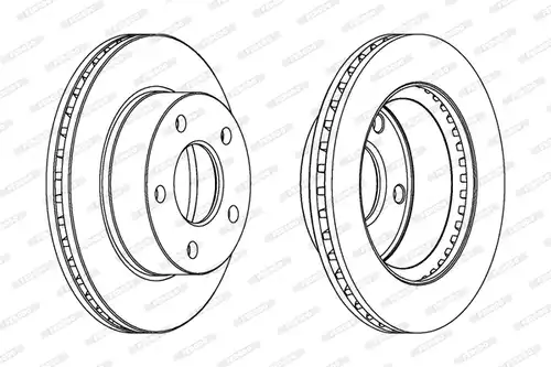 спирачен диск FERODO DDF370