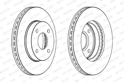 спирачен диск FERODO DDF371