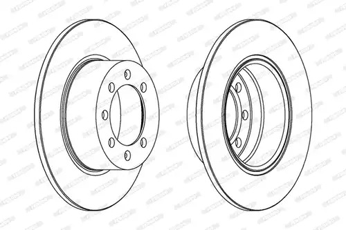спирачен диск FERODO DDF374