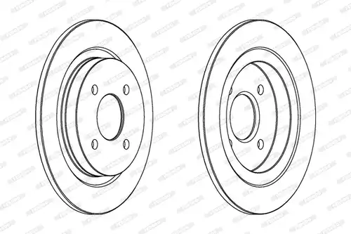спирачен диск FERODO DDF388