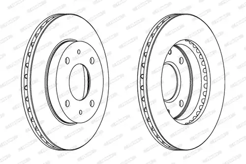 спирачен диск FERODO DDF390