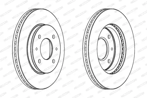 спирачен диск FERODO DDF391