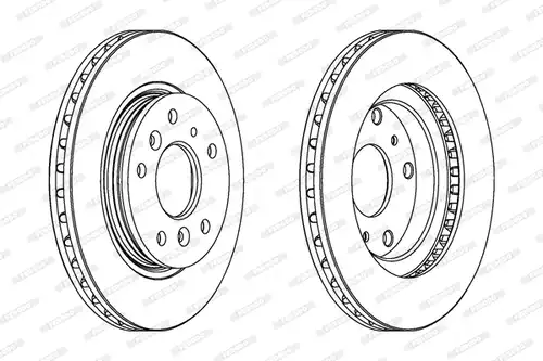 спирачен диск FERODO DDF395
