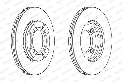 спирачен диск FERODO DDF396