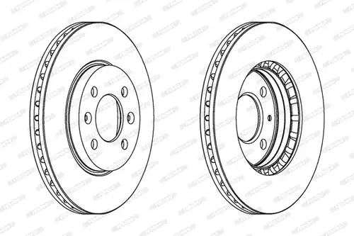 спирачен диск FERODO DDF398