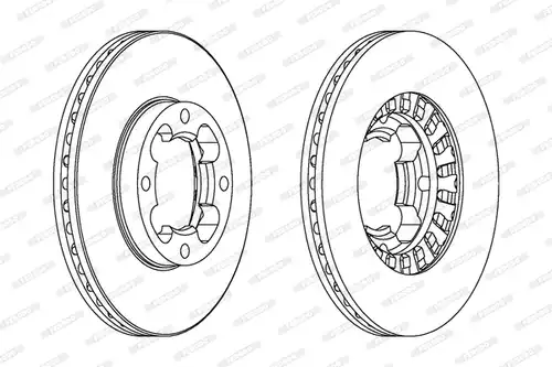 спирачен диск FERODO DDF399