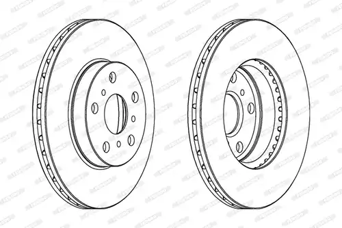 спирачен диск FERODO DDF403