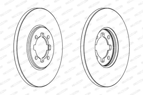 спирачен диск FERODO DDF404