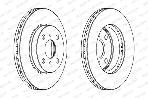 спирачен диск FERODO DDF405