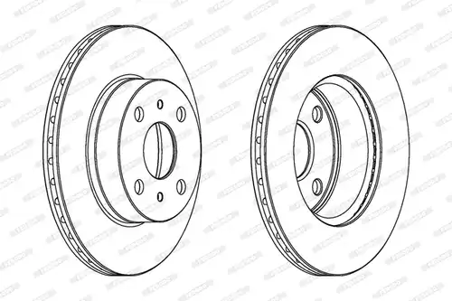 спирачен диск FERODO DDF407