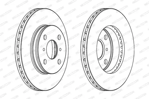 спирачен диск FERODO DDF408