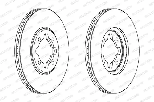 спирачен диск FERODO DDF410