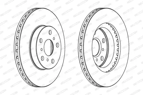 спирачен диск FERODO DDF411