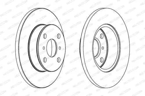 спирачен диск FERODO DDF412