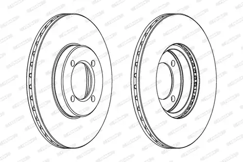 спирачен диск FERODO DDF414