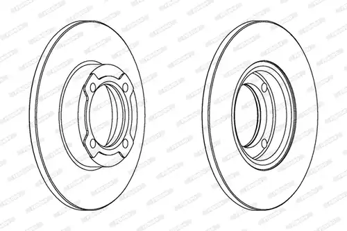 спирачен диск FERODO DDF418