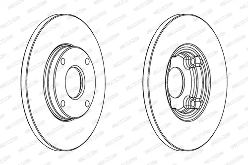 спирачен диск FERODO DDF422